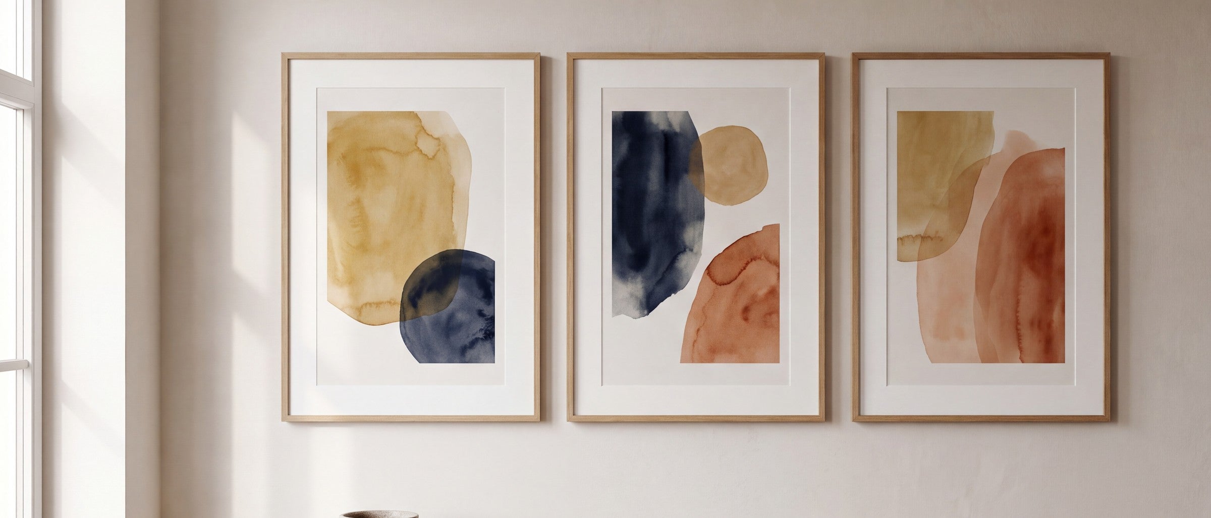 Kunstprints aan een muur